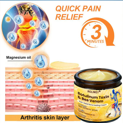 🥰𝑶𝒇𝒇𝒊𝒄𝒊𝒂𝒍 𝑺𝒕𝒐𝒓𝒆  | Rolimey® Bee Venom Pain Relief Bone Healing Cream 👨‍⚕️(Reduction of joint swelling, pain, stiffness, redness, heat, muscle soreness and joint fatigue)