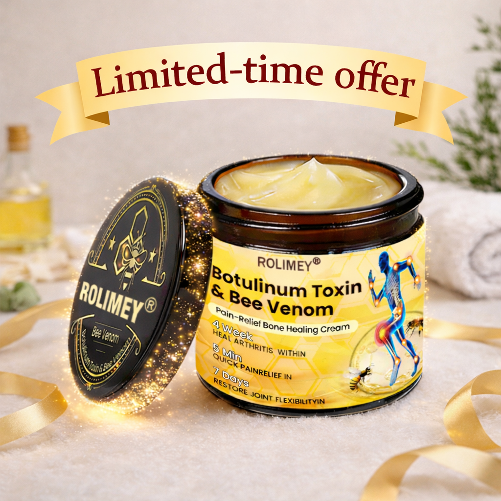 🥰𝑶𝒇𝒇𝒊𝒄𝒊𝒂𝒍 𝑺𝒕𝒐𝒓𝒆  | Rolimey® Bee Venom Pain Relief Bone Healing Cream 👨‍⚕️(Reduction of joint swelling, pain, stiffness, redness, heat, muscle soreness and joint fatigue)